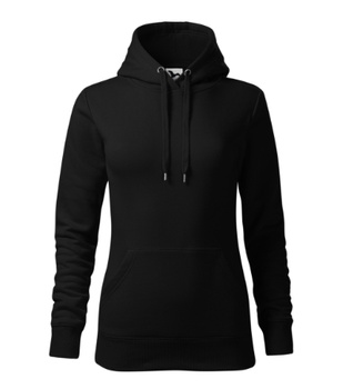 DAMSKA BLUZA Prosty Krój CAPE MALFINI Z KAPTUREM Bawełna Terry SPORTOWA