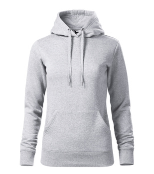 DAMSKA BLUZA Prosty Krój CAPE MALFINI Z KAPTUREM Bawełna Terry SPORTOWA