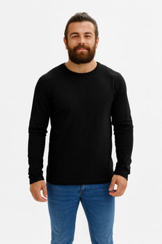 Koszulka męska z długimi rękawami Slim-Fit Bawełna 160 g MALFINI 119