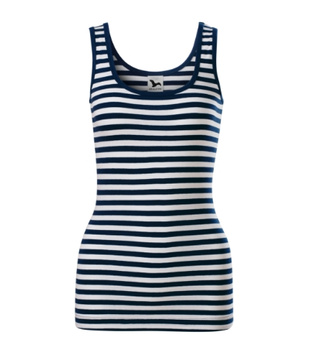 Top Damski Sailor  MARYNARSKI w paski 95 % bawełna 180 g/m², Malfini, dopasowany i elastyczny