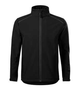Kurtka Męska 3-warstwowa Membrana TPU Valley softshell czarny