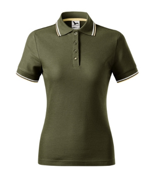 Damska Koszulka Polo Bawełna FOCUS MALFINI 180 g/m²  Kontrastowa
