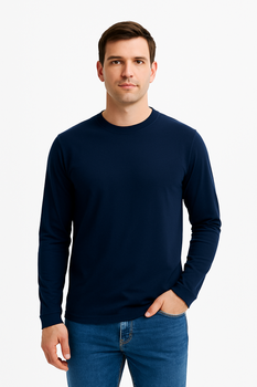 Męska Koszulka z Bawełny od JHK TSRA 170 g/m² Długi Rękaw