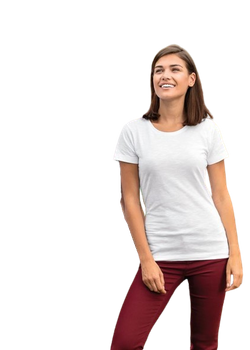 ELASTYCZNA Koszulka Damska NATIVE ORGANICZNA certyfikowana SLIM-FIT