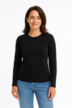 Damski T-shirt Długi Rękaw TSRL CMF od JHK 155 g/m² Podwójne Szwy