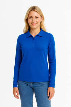 Koszulka Polo Damska Długi Rękaw POPL 200 g/m² Klasyczny Styl