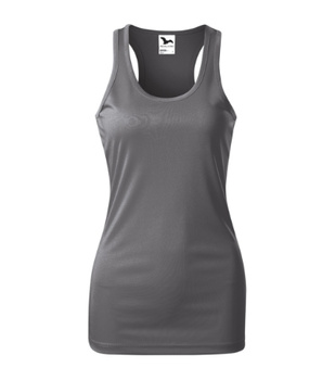 Sportowy Top Damski RACER Dopasowany Krój Koszulka na ramiączkach