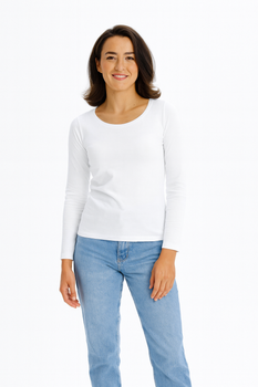 Koszulka damska długi rękaw MALFINI 169 Dopasowany Krój Bawełna