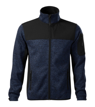 PRZEJŚCIOWA KURTKA MĘSKA CASUAL 2 WARSTWY KNITTED SOFTSHELL ODDYCHAJĄCA