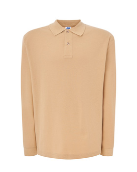 Koszulka Męska Polo PORA JHK 210g/m² Bawełniana Długi Rękaw