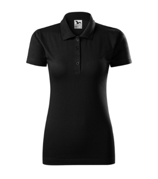 KOSZULKA POLO DAMSKA SINGLE J. T-SHIRT DAMSKI MALFINI CZARNA 223