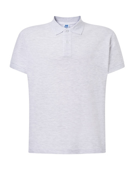 Koszulka Męska Polo PORA 210 Bawełniana WYSOKA JAKOŚĆ szary