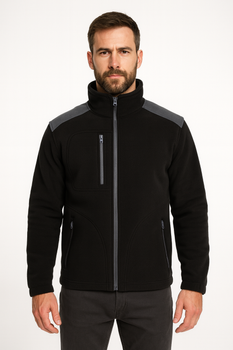 Polar męski JHK FLRA-340 solidny 340 g/m², praktyczne kieszenie, stójka