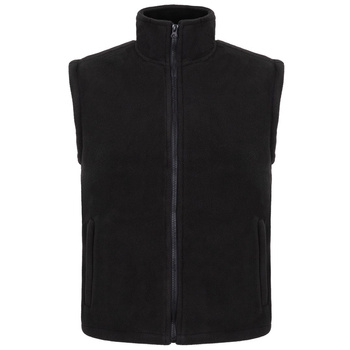 Kamizelka Polarowa Męska FLRA 350 z Praktycznymi Kieszeniami czarna