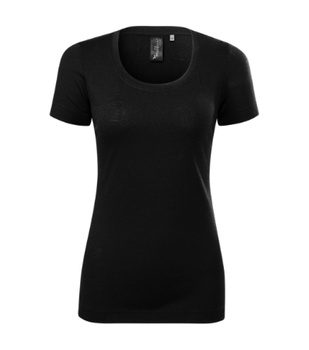 Damska Koszulka WEŁNA MERYNOSOWA MERINO RISE Slim-Fit czarna