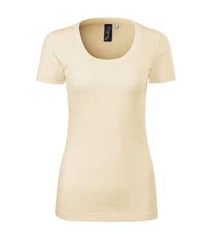 Damska Koszulka WEŁNA MERYNOSOWA MERINO RISE Slim-Fit Migdałowa