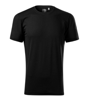 Męska Koszulka WEŁNA MERYNOSOWA MERINO RISE Slim-Fit czarna