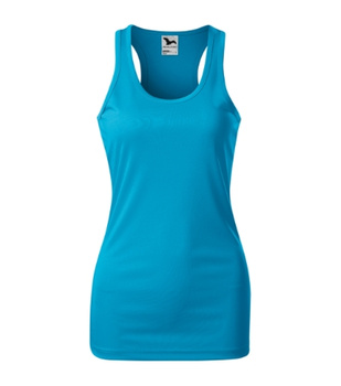 Sportowy Top Damski RACER Dopasowany Krój Koszulka na ramiączkach