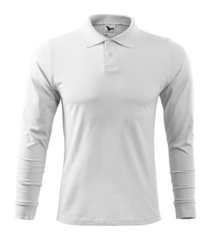 Elegancka Męska Koszulka Polo SINGLE J. Długi Rękaw Bawełniana Jersey