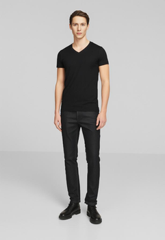 Koszulka męska dopasowana 180 g/m² 100% bawełna slim-fit Malfini V-neck 146 serek elegancka 