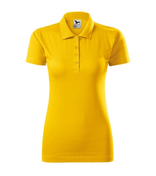 KOSZULKA POLO DAMSKA SINGLE J. T-SHIRT DAMSKI MALFINI ŻÓŁTY 223