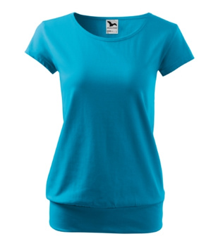 Koszulka Damska z Krótkimi Rękawami Luźna Bawełna Single Jersey CITY od Malfini