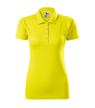 KOSZULKA POLO DAMSKA SINGLE J. T-SHIRT DAMSKI MALFINI CYTRYNOWA 223