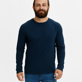 Koszulka męska z długimi rękawami Slim-Fit Bawełna 160 g MALFINI 119