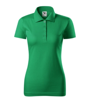 KOSZULKA POLO DAMSKA SINGLE J. T-SHIRT DAMSKI MALFINI Zieleń Trawy 223