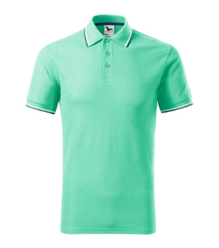 Męskie polo STYLOWE Malfini Focus regular 180 g/m² męska polówka 65 % bawełna KONTRASTOWA