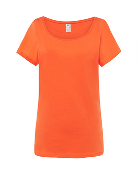 Damski T-shirt Trinidad od JHK: Rozszerzane Rękawy i Komfort na Lato