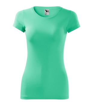 Koszulka Damska Slim-Fit Glance by Malfini 180 g/m² Okrągły Dekolt, elastyczna BAWEŁNA