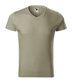 Koszulka męska dopasowana 180 g/m² 100% bawełna slim-fit Malfini V-neck 146 serek elegancka 