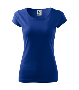 Dopasowana Koszulka Damska T-shirt bawełniana PURE 122 Chabrowa