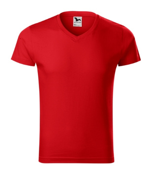 Koszulka męska dopasowana 180 g/m² 100% bawełna slim-fit Malfini V-neck 146 serek elegancka 