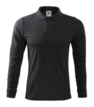 Elegancka Męska Koszulka Polo SINGLE J. Długi Rękaw Bawełniana Jersey
