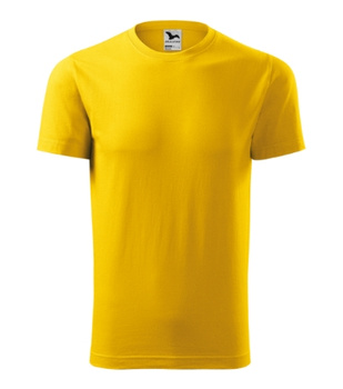 Żółta Koszulka Męska ELEMENT Bawełna Wzmocniona Single Jersey