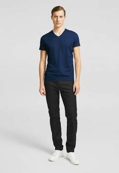 Koszulka męska dopasowana 180 g/m² 100% bawełna slim-fit Malfini V-neck 146 serek elegancka 