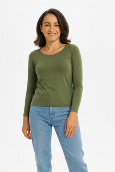 Koszulka damska długi rękaw MALFINI 169 Dopasowany Krój Bawełna
