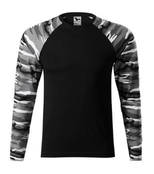 Koszulka Męska WOJSKOWA 100% BAWEŁNA długi rękaw moro 160g