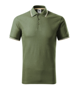Męskie polo STYLOWE Malfini Focus regular 180 g/m² męska polówka 65 % bawełna KONTRASTOWA