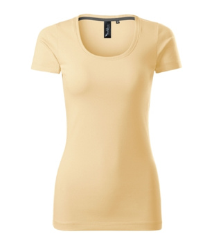 Elastyczna Koszulka Damska Slim-Fit Bawełna Vanilla ACTION