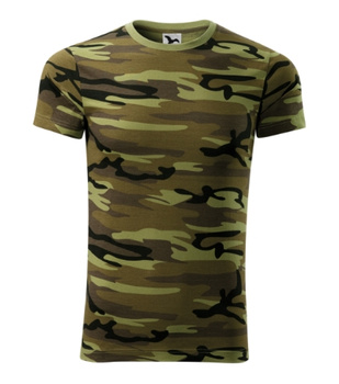 Wojskowa Koszulka Męska Bawełniana kamuflaż CAMOUFLAGE GREEN