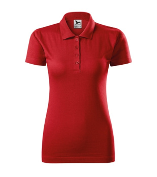 KOSZULKA POLO DAMSKA SINGLE J. T-SHIRT DAMSKI MALFINI CZERWONA 223