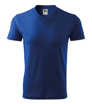 Koszulka Męska Chabrowa w serek Malfini V-Neck 102 regular 100 % bawełna 